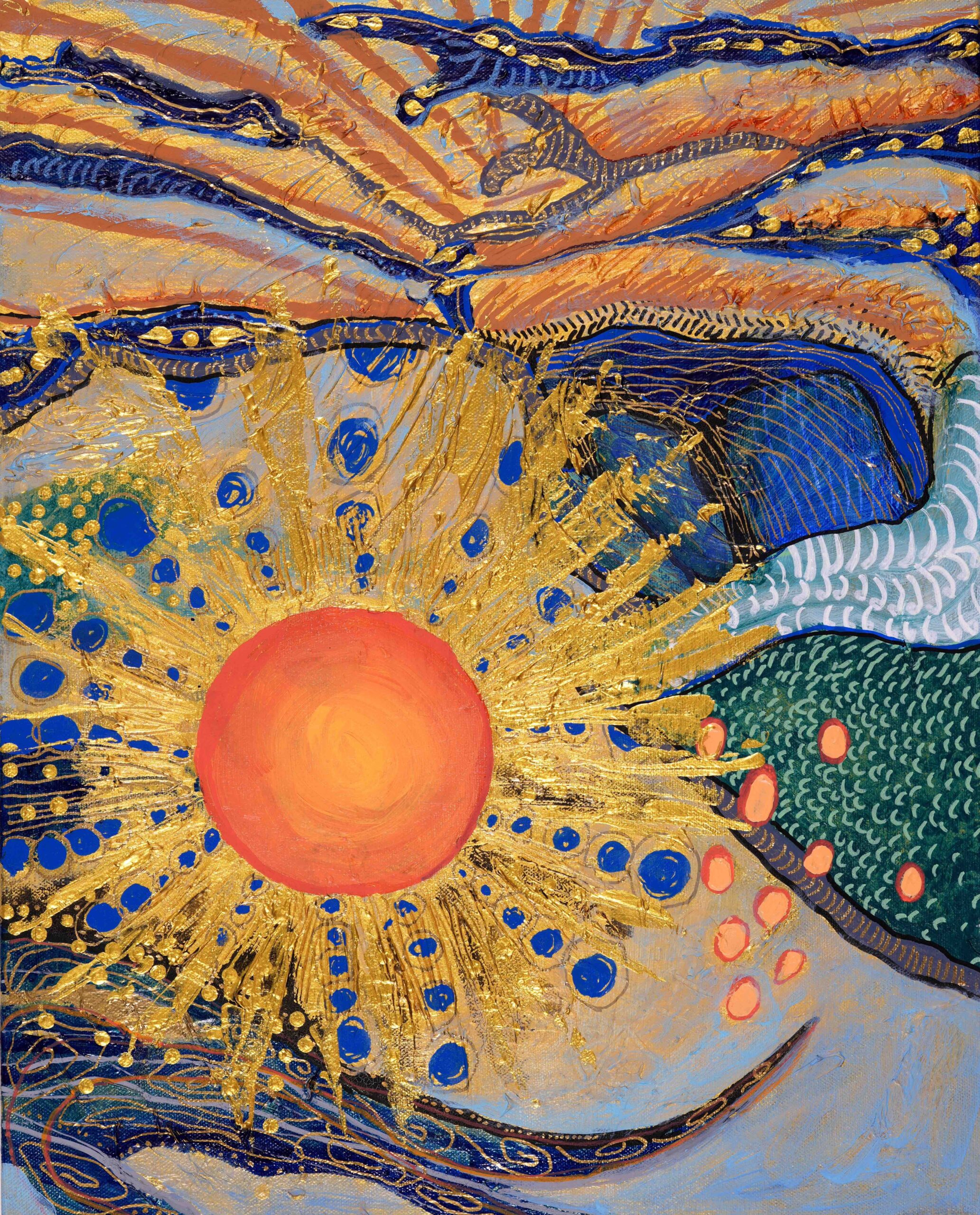 The Sun-16×20-acrylic on wood