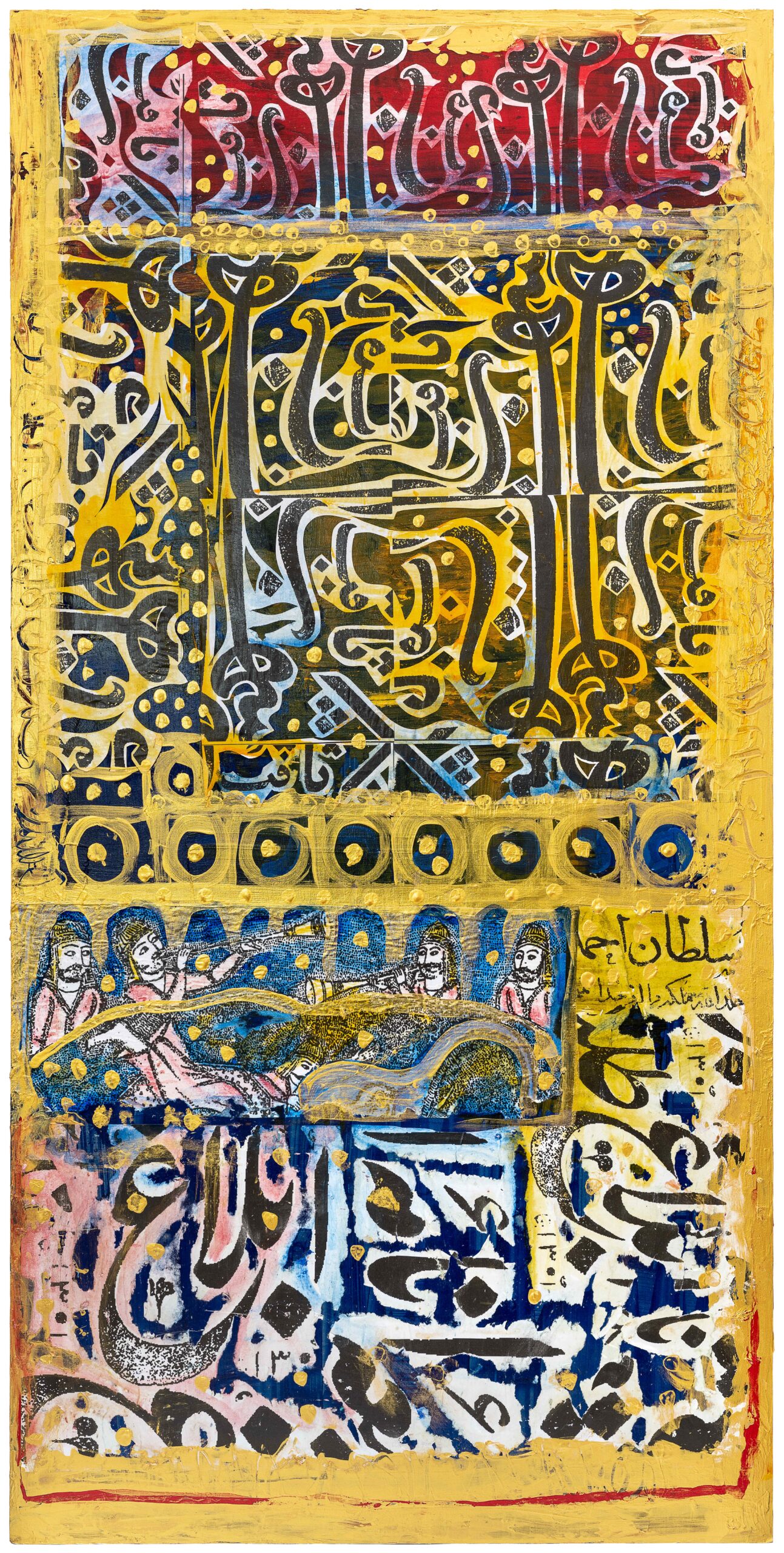Persians-48×24-Mixed Media on Wood Panel1